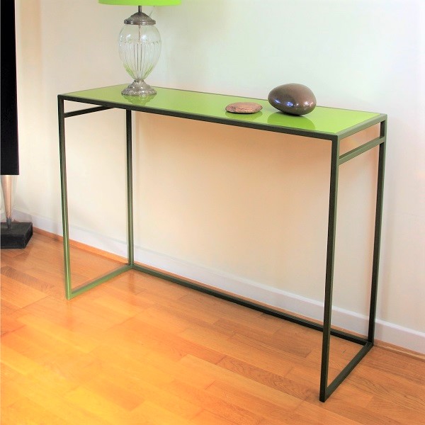 Slim Console Table | multi coloured metal furniture ... (600 x 600 Pixel)